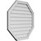 Ekena Millwork Octagonal Surface Mount PVC Gable Vent w/ 2"W x 2"P Brickmould Sill Frame, 32"W x 32"H GVPOC32X3203SN - alternate 2